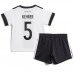 Tanie Strój piłkarski Niemcy Thilo Kehrer #5 Koszulka Podstawowej dla dziecięce MŚ 2022 Krótkie Rękawy (+ szorty)